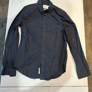 Goodfellow & Co Men's Dark Gray Casual Button-Down Shirt